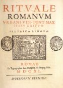 ° Catholic Church [Kasic, Bartolome]. Rituale Romanum Urbani VIII Pont.max. Iussu editum illyrica