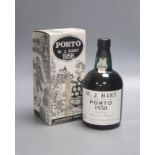 A bottle of 1958 WJ Hart Port, boxed