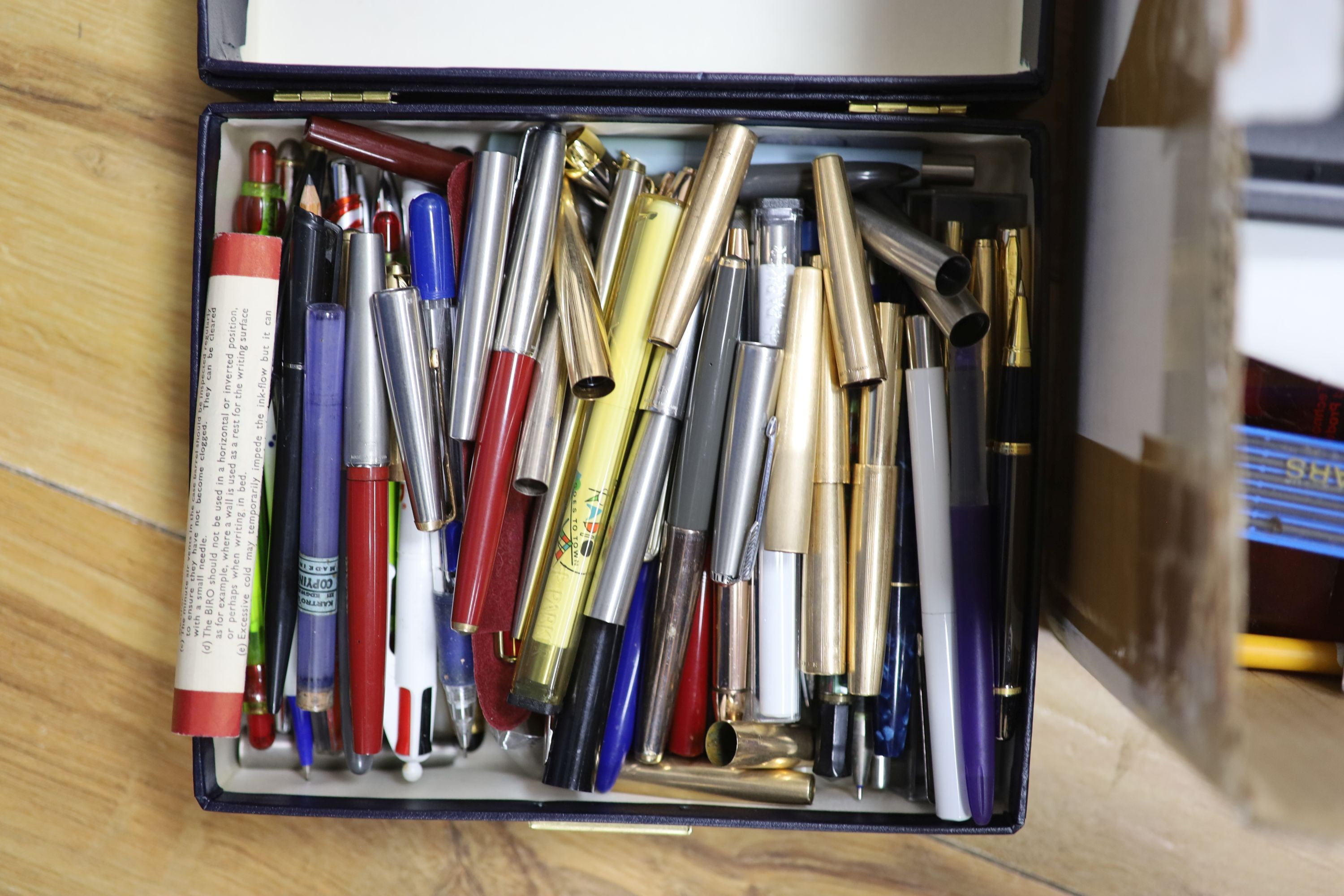 A large collection of pens and pencils, etc. - Image 2 of 6