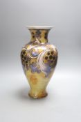 A Royal Doulton glazed stoneware vase by Mark V. Marshall, incised initials, 36cm