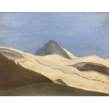 Margaret Benecke (1876-1962), oil on canvas, 'Mountain scene, 38 x 50cm.