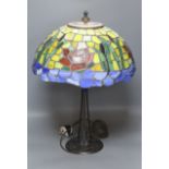 A Tiffany style table lamp, height 52cm