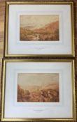 Attributed to James Bourne (1773-1854) pair of watercolours, Hampton Cliffs near Bath and on the