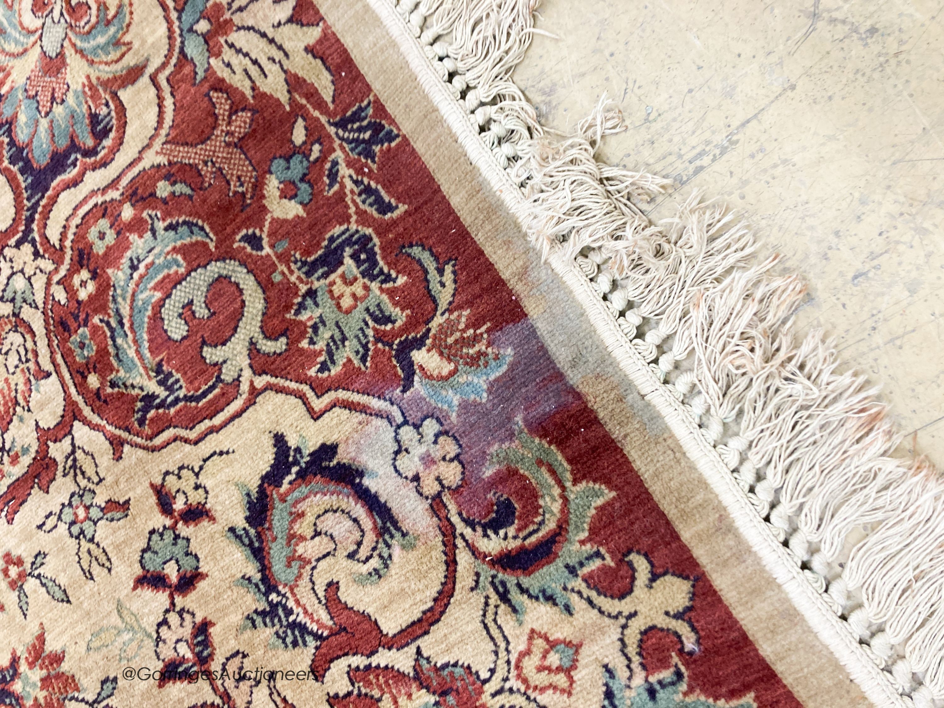 A Persian style ivory ground carpet, 380 x 280cm - Image 2 of 5