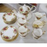 A Royal Albert 'Old Country Roses' part tea service