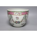 A 19th century Samson famille rose jardiniere in Chinese style, height 17cm