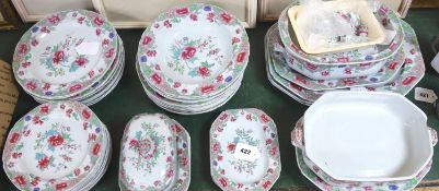 A Spode stone china floral-decorated part dinner service, c.1820,pattern number 3125 (approximately