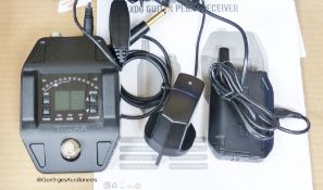 A Shure GLX-D digital wireless pedal receiver