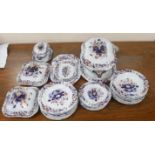 A Spode New Stone China part dinner service, c.1825,comprising a soup tureen, cover and stand, a