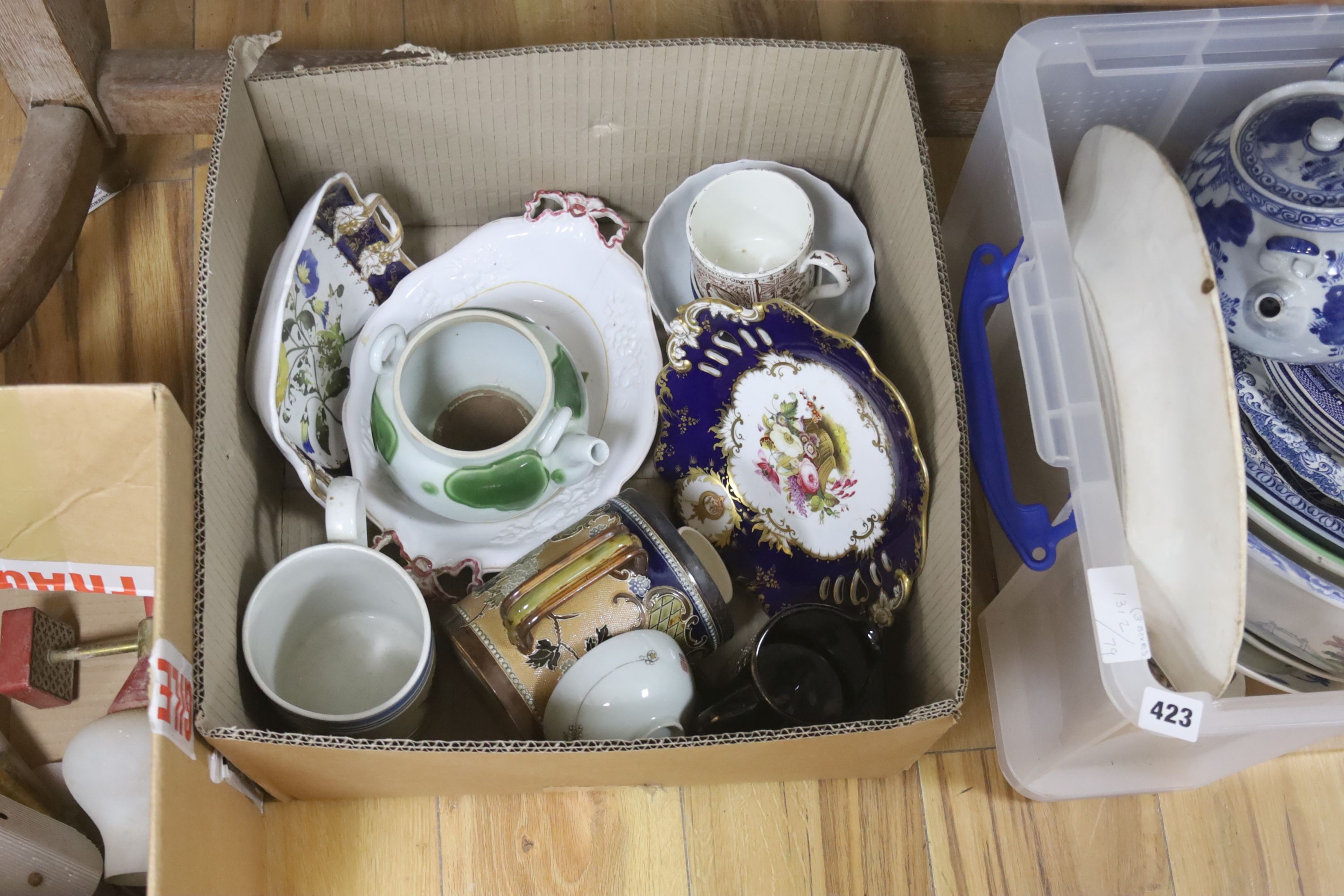 Mostly 19th century teawares with some 20th century ceramics - Image 2 of 4