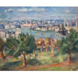 Frank Spencer Curtis Budgen (1882-1971), oil on board, Greenwich Park, signed, 50 x 60cm.