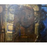 Myrta Fisher (1917-1999), oil on board, Head study, inscribed verso, 60 x 74cm.