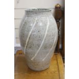 Sarah Walton, Alciston, a large ash glazed stoneware vase, 47cm