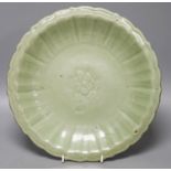 A Chinese Ming Longquan celadon dish, 15th/16th century31.5cm