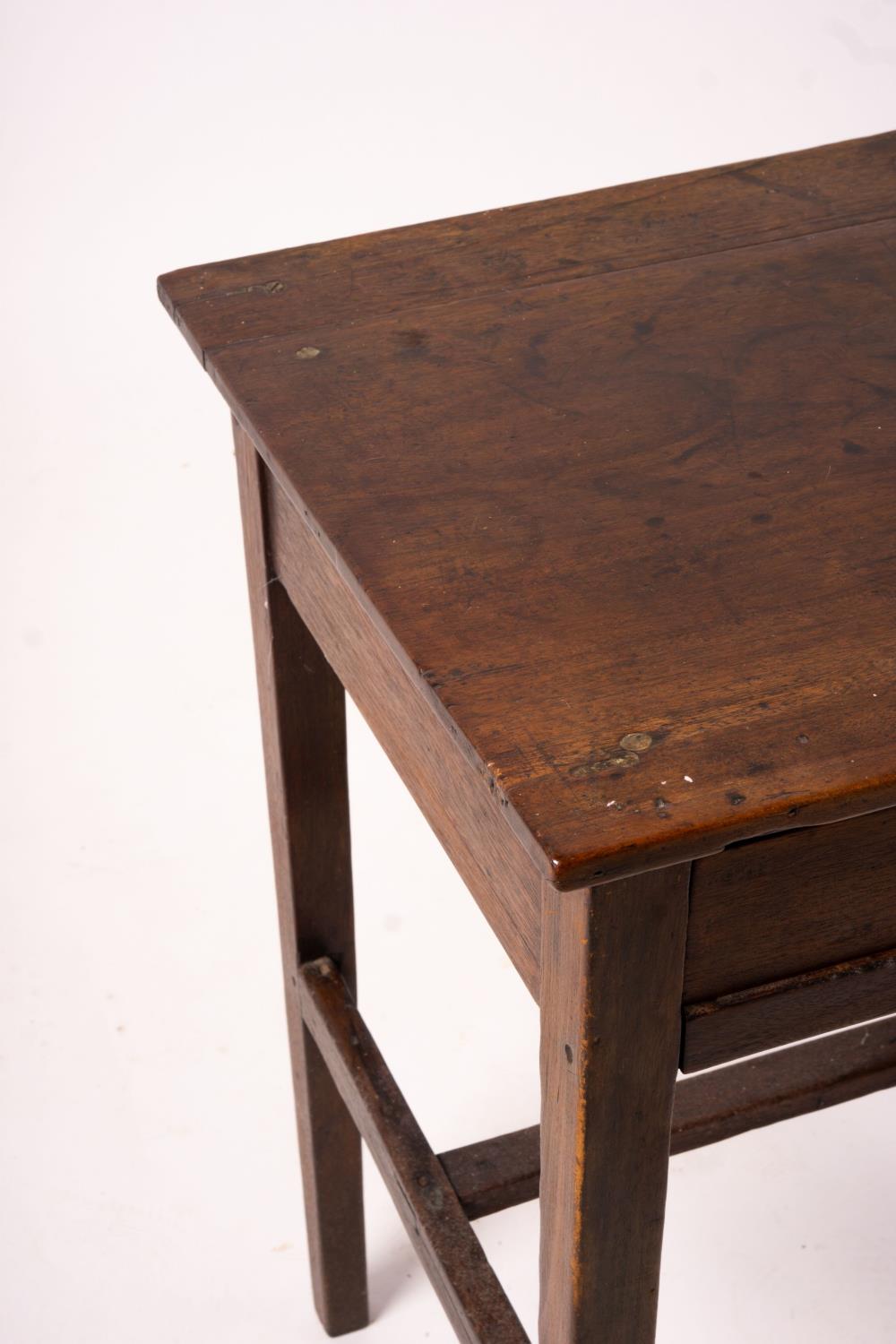 A George III rectangular mahogany side table, width 71cm, depth 45cm, height 67cm - Image 9 of 10