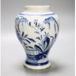 An English Delftware vase,17.5 cm high