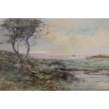Thomas Marjoribanks Hay (1862-1921), Coastal scene, watercolour, signed, 33 x 50cm.