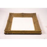 A Victorian gilt gesso wall mirror, W.104cm H.124cm