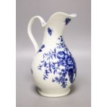 A Worcester pine cone pattern ewer, c.178021.5cm