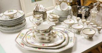 A Copeland “Old Bow” pattern part dinner and tea service