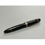 A Mont Blanc Meisterstuck fountain pen.