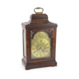 John Draper of Witham. A George III mahogany bracket timepiece,with plain architectural case, carved