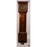 A George III oak 8 day longcase clock, marked Thomas Worswick of Lancaster, height 210cm