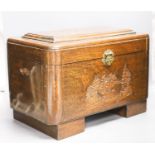 A Cantonese small camphor lined chest45cm