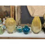 2 Murano glass vases and 2 others