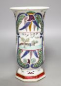 A Chinese famille verte vase, 19th centuryApocryphal Kangxi mark20cm