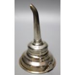 A George III silver wine funnel, Moses Brent ,London, 1794, 14cm.