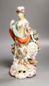 A Derby figure of Minerva, c. 1775, some restorationProvenance - Dennis G. Rice collection27cm