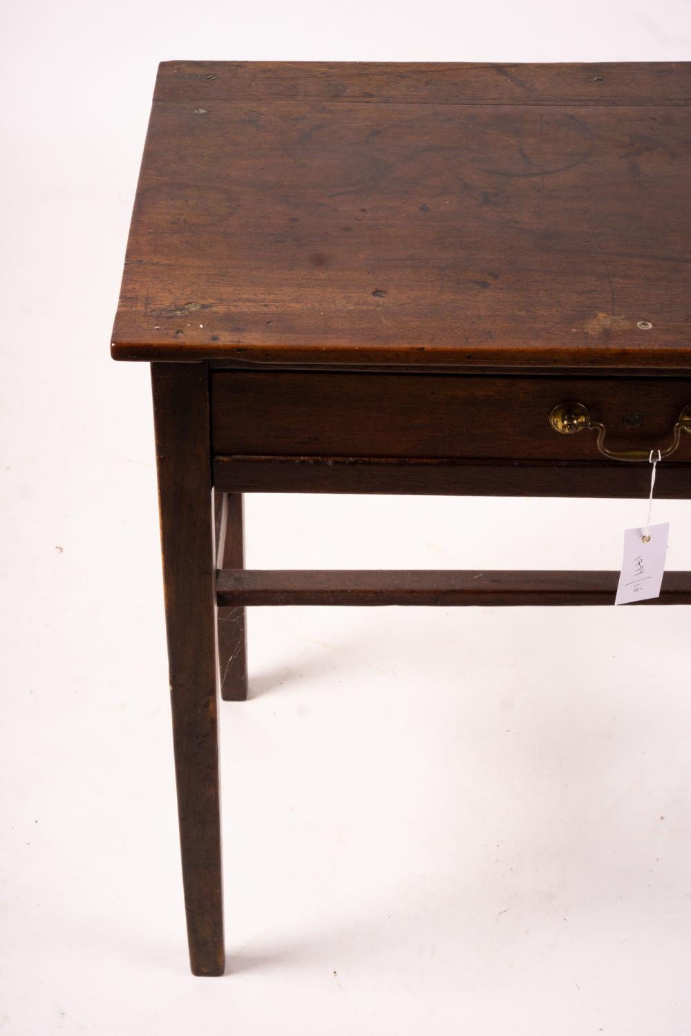 A George III rectangular mahogany side table, width 71cm, depth 45cm, height 67cm - Image 8 of 10