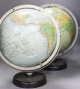 Two Japanese Readers Digest terrestrial globes40cm