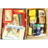 Various diecast models, boxed Meccano and games etc