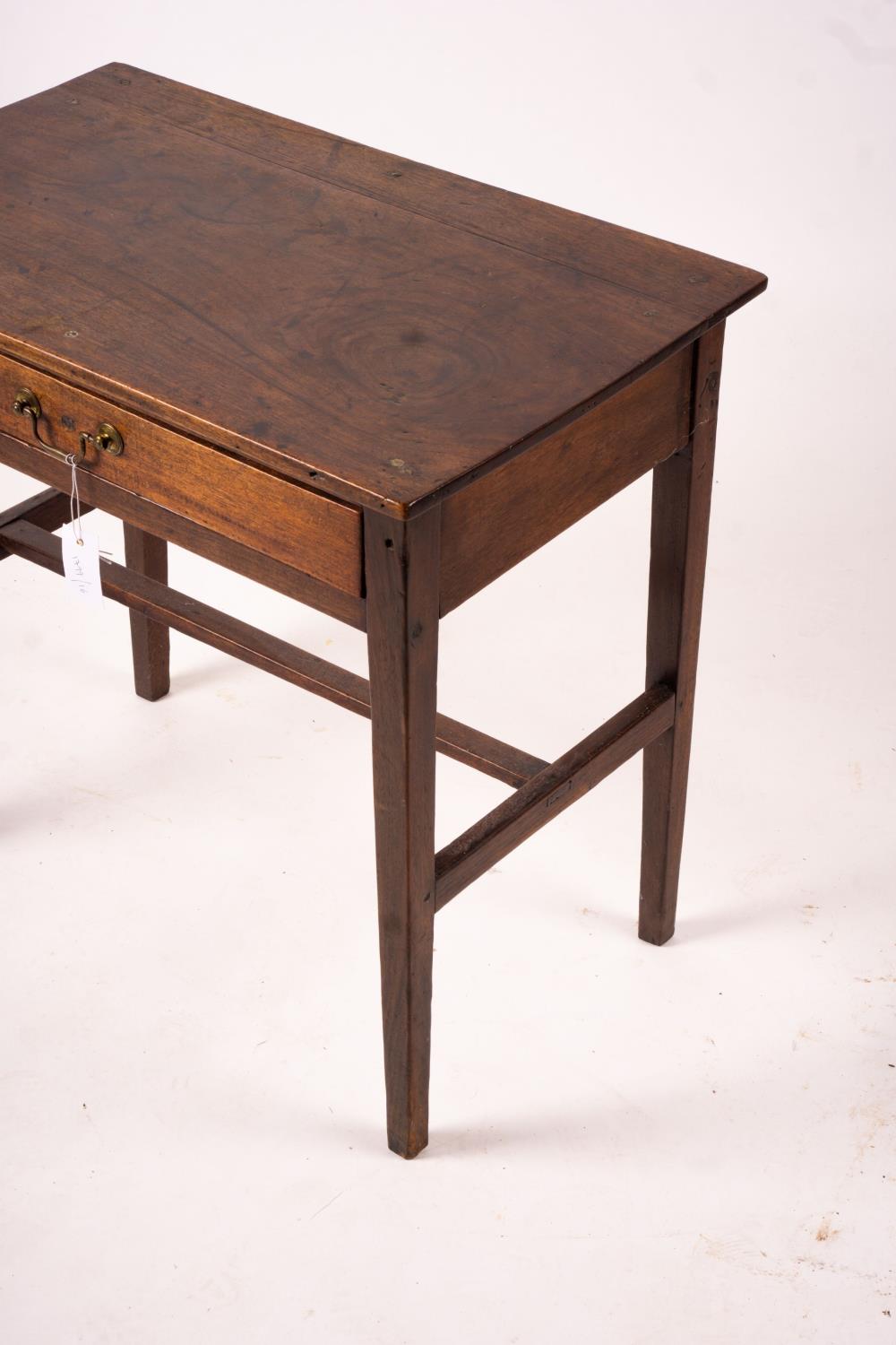 A George III rectangular mahogany side table, width 71cm, depth 45cm, height 67cm - Image 3 of 10