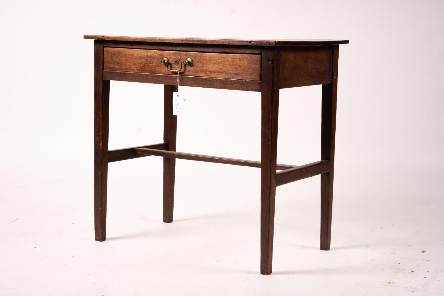 A George III rectangular mahogany side table, width 71cm, depth 45cm, height 67cm - Image 2 of 10