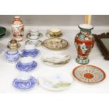A group of Japanese ceramics, Meiji period