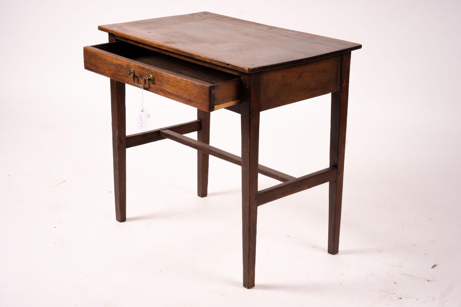 A George III rectangular mahogany side table, width 71cm, depth 45cm, height 67cm - Image 5 of 10