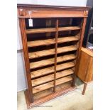 An early 20th century oak sixteen division office cabinet, W.92cm D.36cm H.150cm