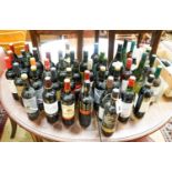 Forty-six bottles of assorted red, white and rose wines, assorted ciders