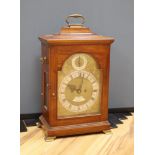 A mahogany twin fusee bracket clock, signed French, Royal Exchange, London