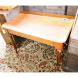 A Victorian rectangular mahogany writing table, from The Library of the Royal College of Surgeons,