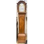 An 18th century oak eight day longcase clock, marked Thomas Budgen, Croydon, height 225cm