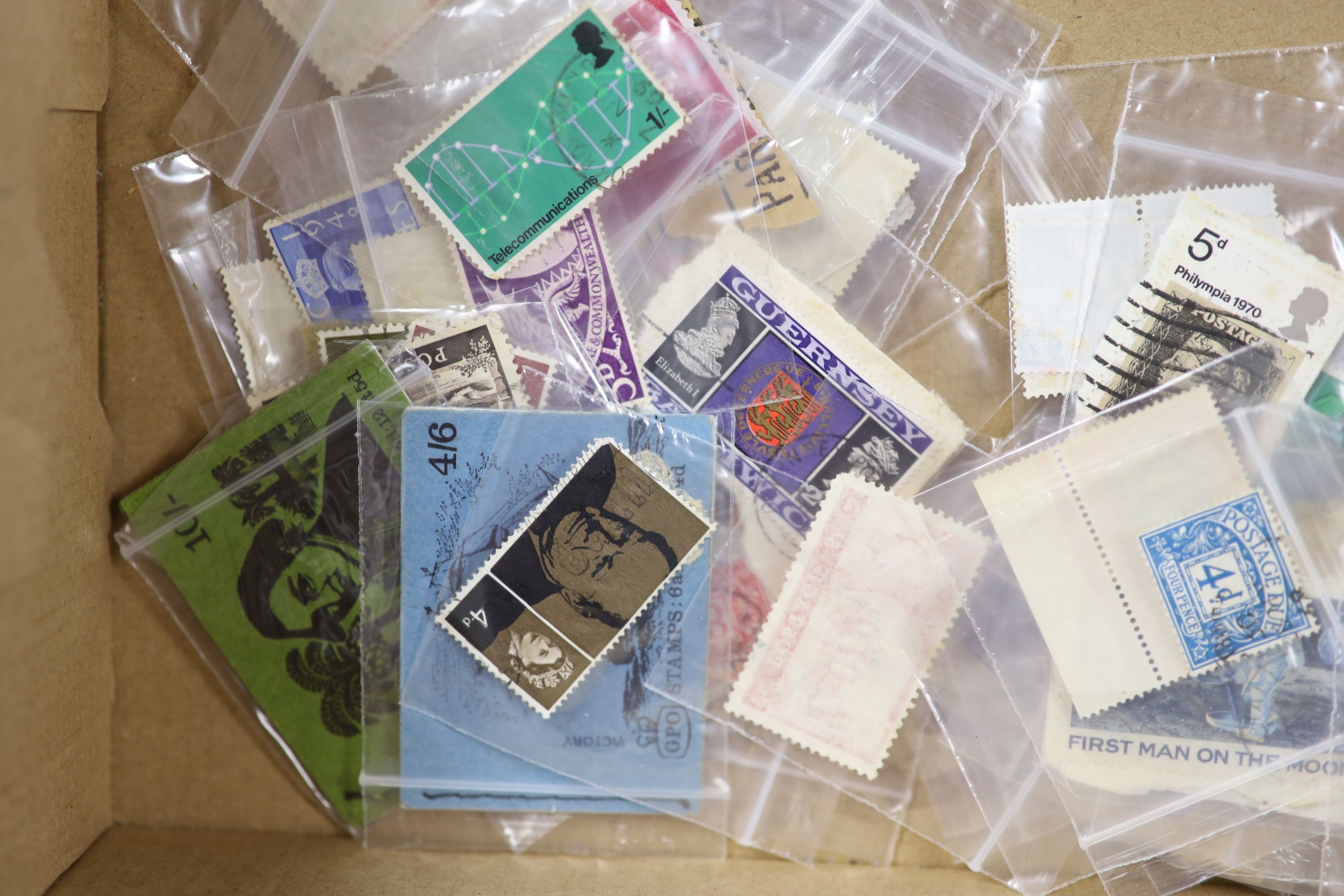 Three albums of World stamps, mostly used and various losse stamps - Image 2 of 3