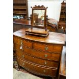 A Regency mahogany bowfront chest, width 102cm, depth 51cm, height 104cm