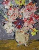 After Marcel Dyf, oil on canvas, Still life of flowers in a vase, bears signature, 51 x 40cm,