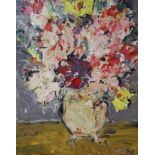 After Marcel Dyf, oil on canvas, Still life of flowers in a vase, bears signature, 51 x 40cm,