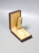 A Dunhill lighter, boxed