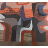 Linda and Peter Green OBE RE (b.1933), limited edition print, 'Red Dreamscape', signed in pencil,